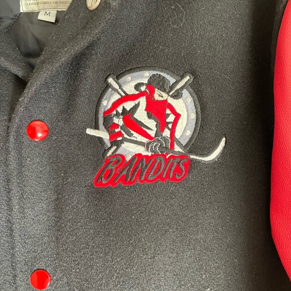 Bandits Ice hockey leather bomber jacket - Picture 3 of 14